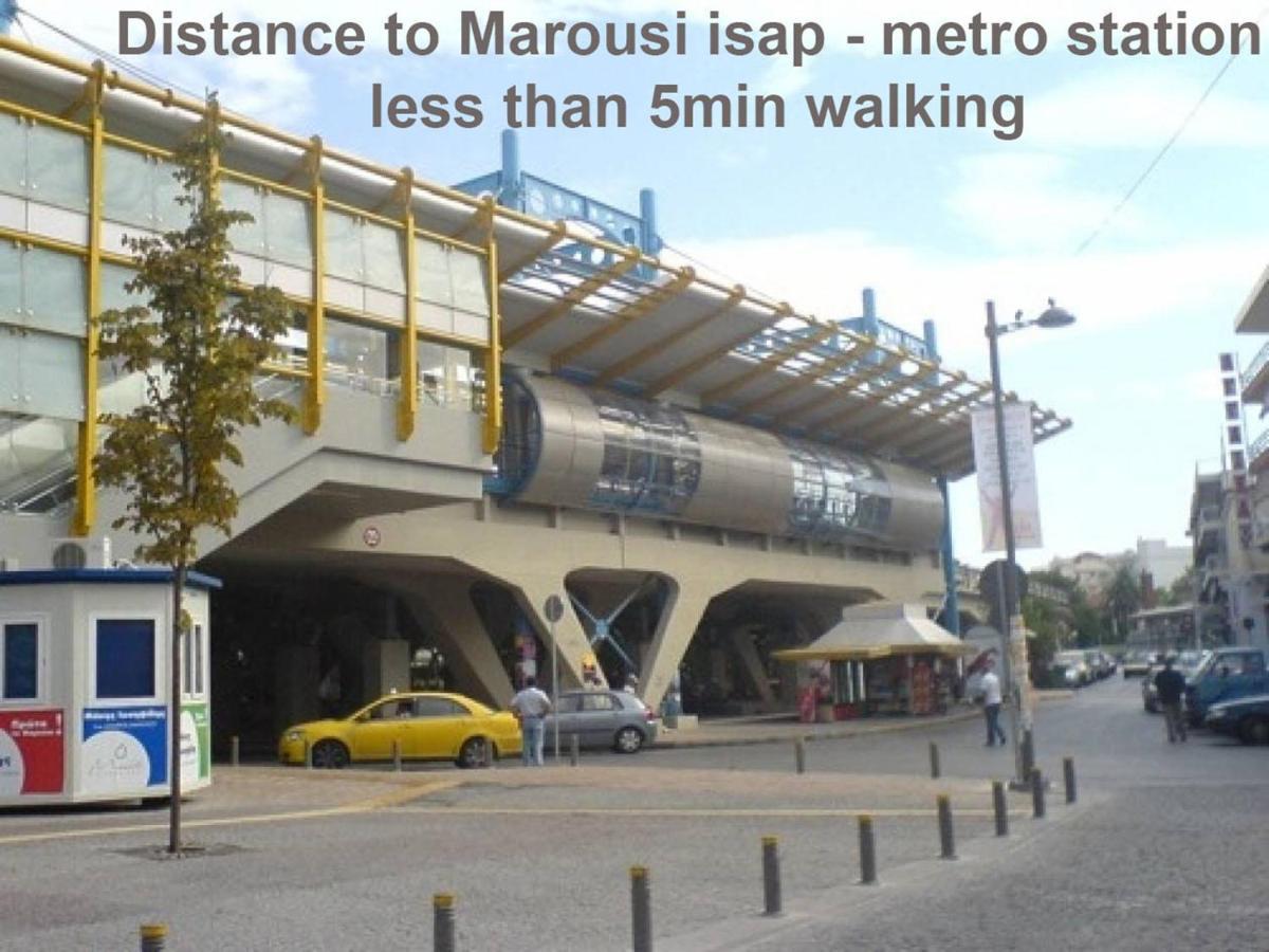 Classic 2 Bedroom Apartment Next To Metro - Marousi Atenas Exterior foto